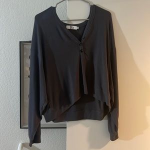 For Good Size: Large Slouchy Semi-Cropped Long Sleeve